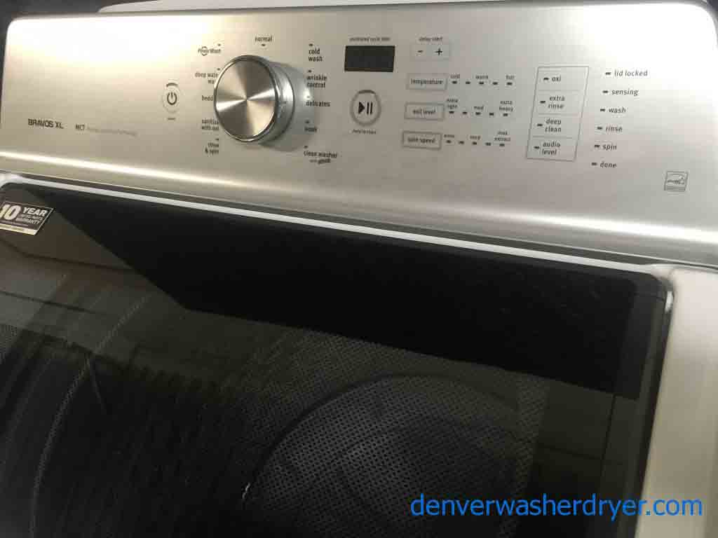 New Maytag Bravos 5.3 cu. ft. Top Loading Washing Machine with 1-Year Warranty