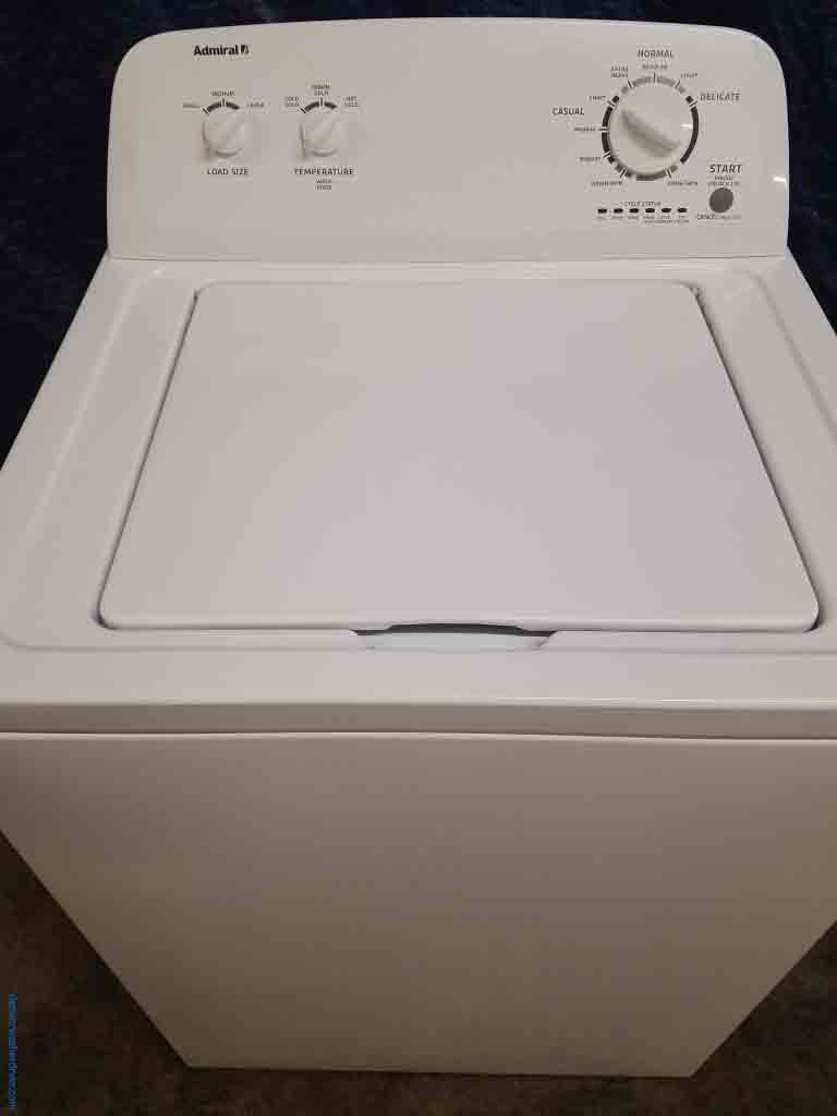 Reliable Admiral White Washing Machine, Newer Model, Full-Sized, 1-Year Warranty