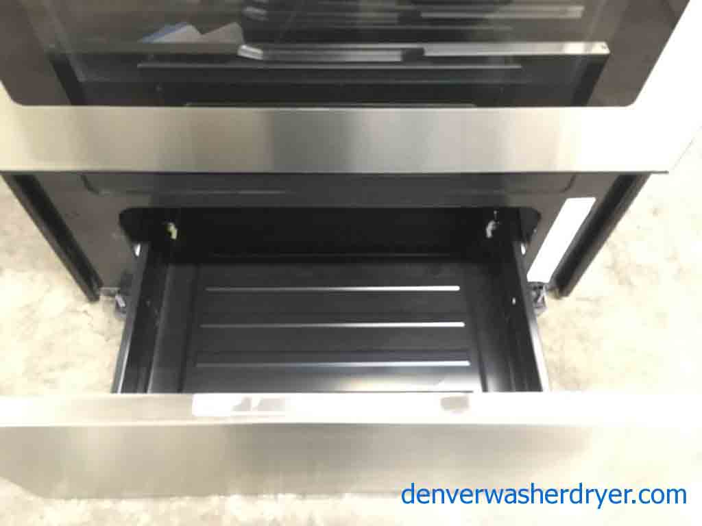 Brand-New Stainless Frigidaire Glass-Top Stove with Convection Oven, 1-Year Warranty!