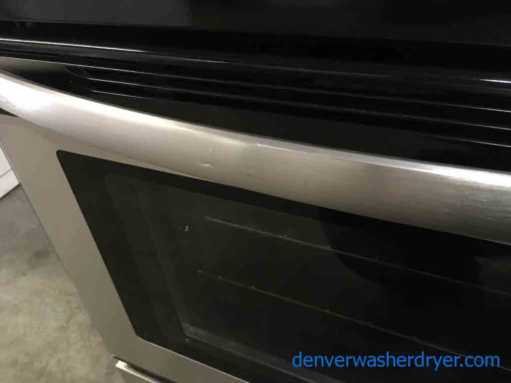 Brand-New Stainless Frigidaire Glass-Top Stove with Convection Oven, 1-Year Warranty!