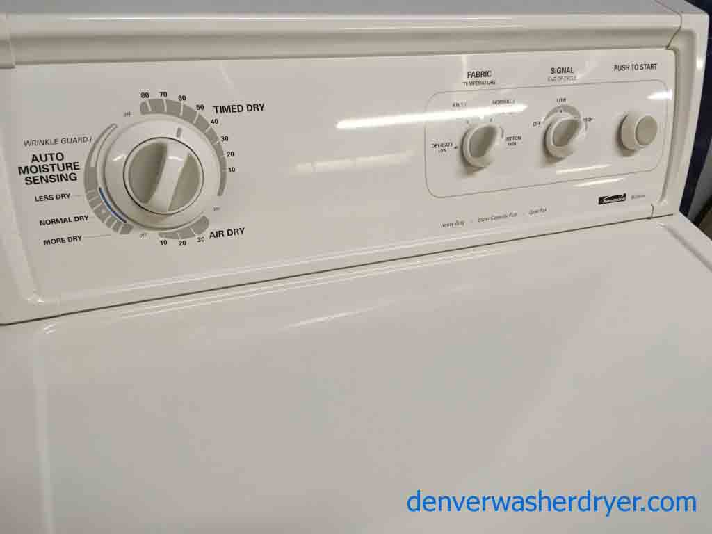 Direct-Drive Washer Dryer Set, Electric, Almond Color, Quality Refurbished, 1-Year Warranty