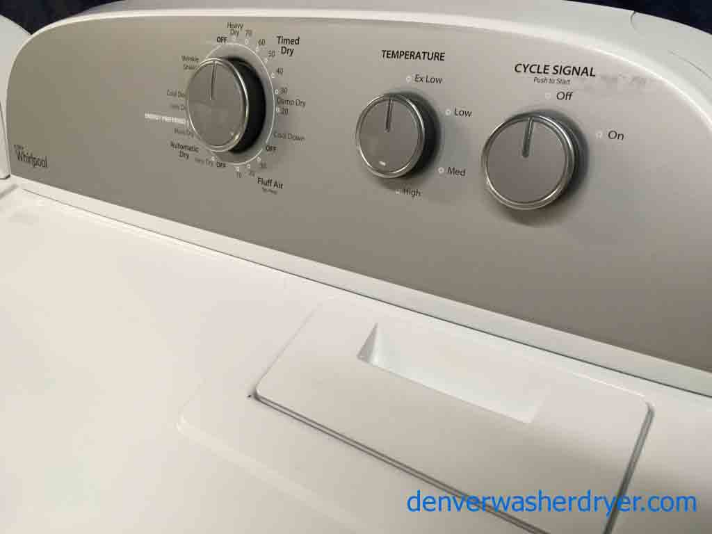 Modern Whirlpool Washer Dryer Set w/Agitator, Electric, Full-Sized, 1-Year Warranty!