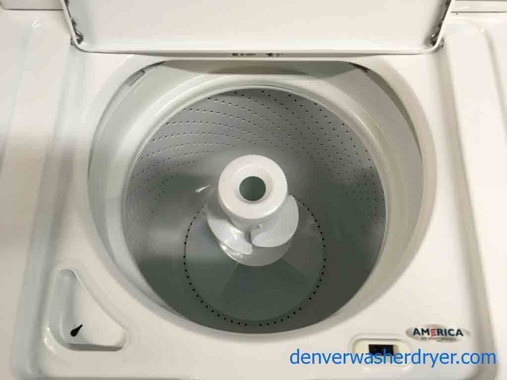 Modern Whirlpool Washer Dryer Set w/Agitator, Electric, Full-Sized, 1-Year Warranty!