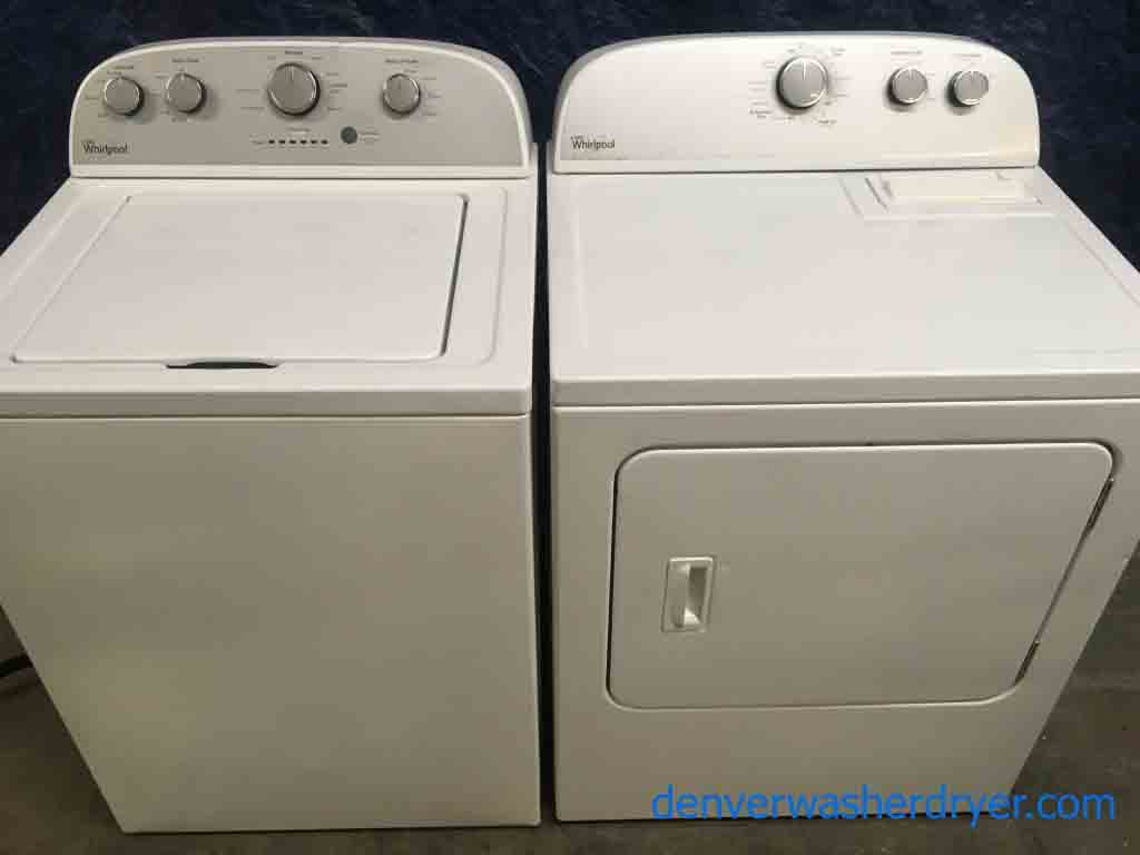 Smooth Action Whirlpool Washing Machine, Matching Electric Dryer, Super Capacity, 1-Year Warranty