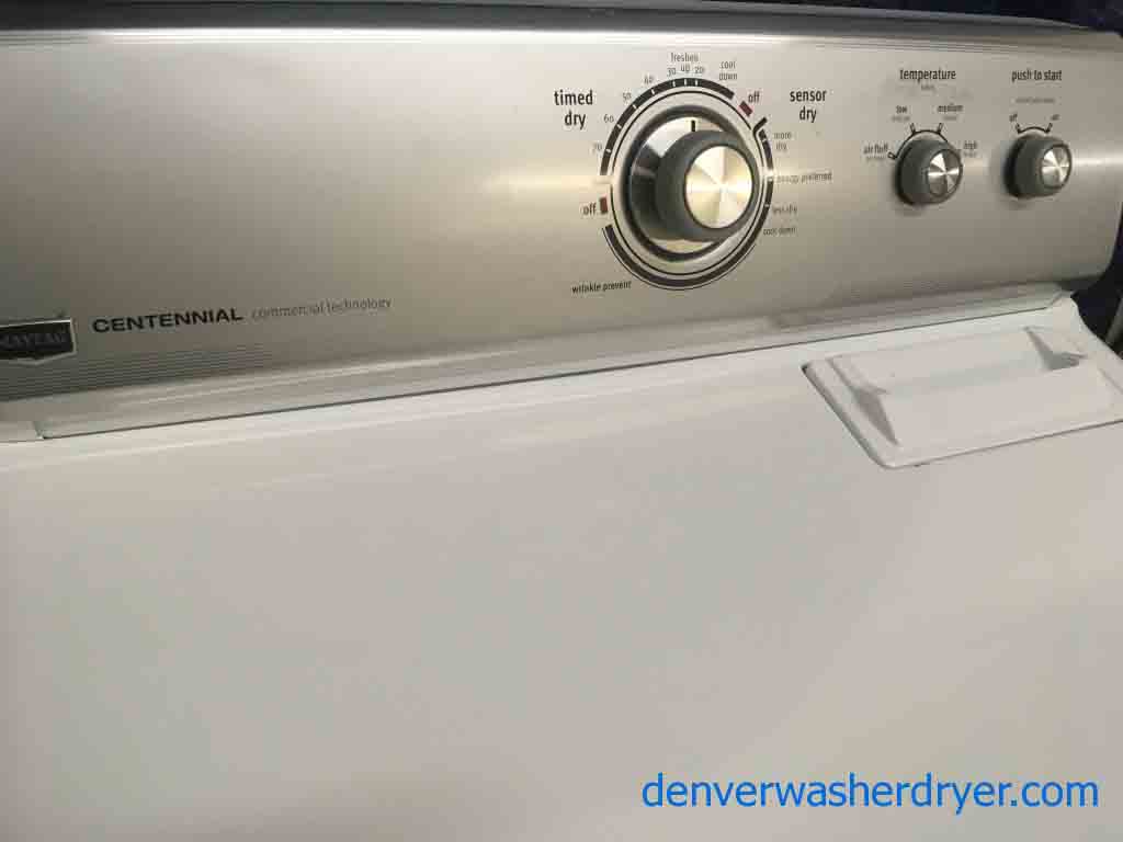 Maytag Centennial Washer & Dryer Set, Electric, Full Sized, 1-Year Warranty
