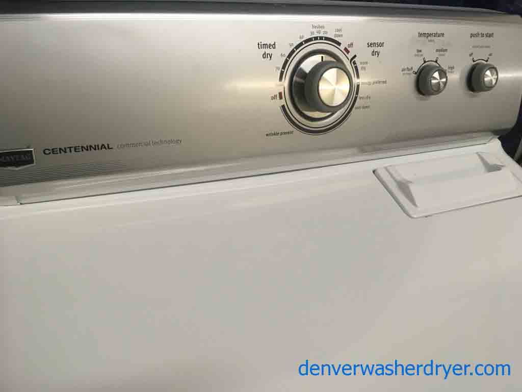 Maytag Centennial Washer & Dryer Set, Electric, Full Sized, 1-Year Warranty