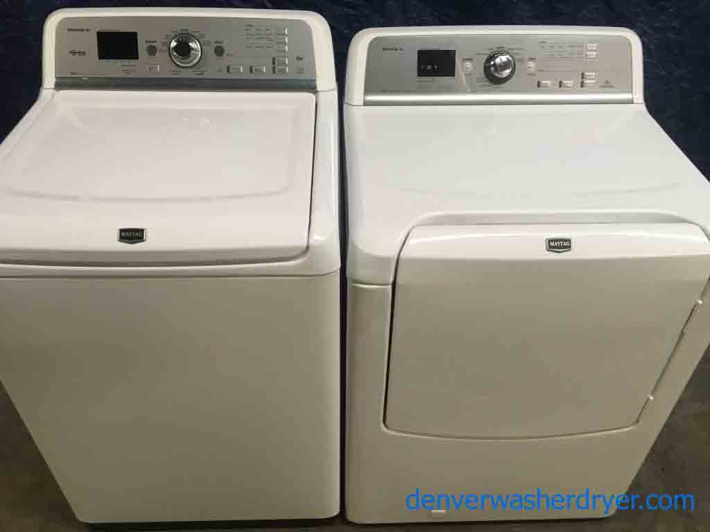 High-End Maytag Bravos Set, Direct-Drive, Gas Dryer, 1-Year Warranty!