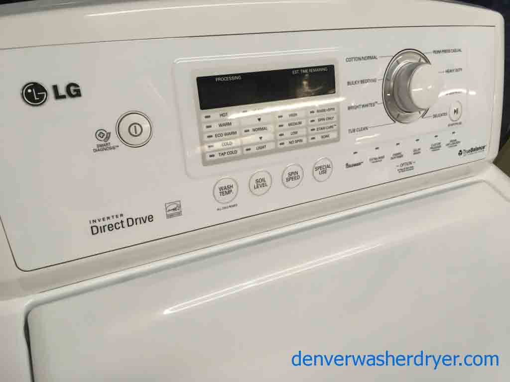 Newer LG Top-Load Washing Machine, Direct-Drive, 1-Year Warranty