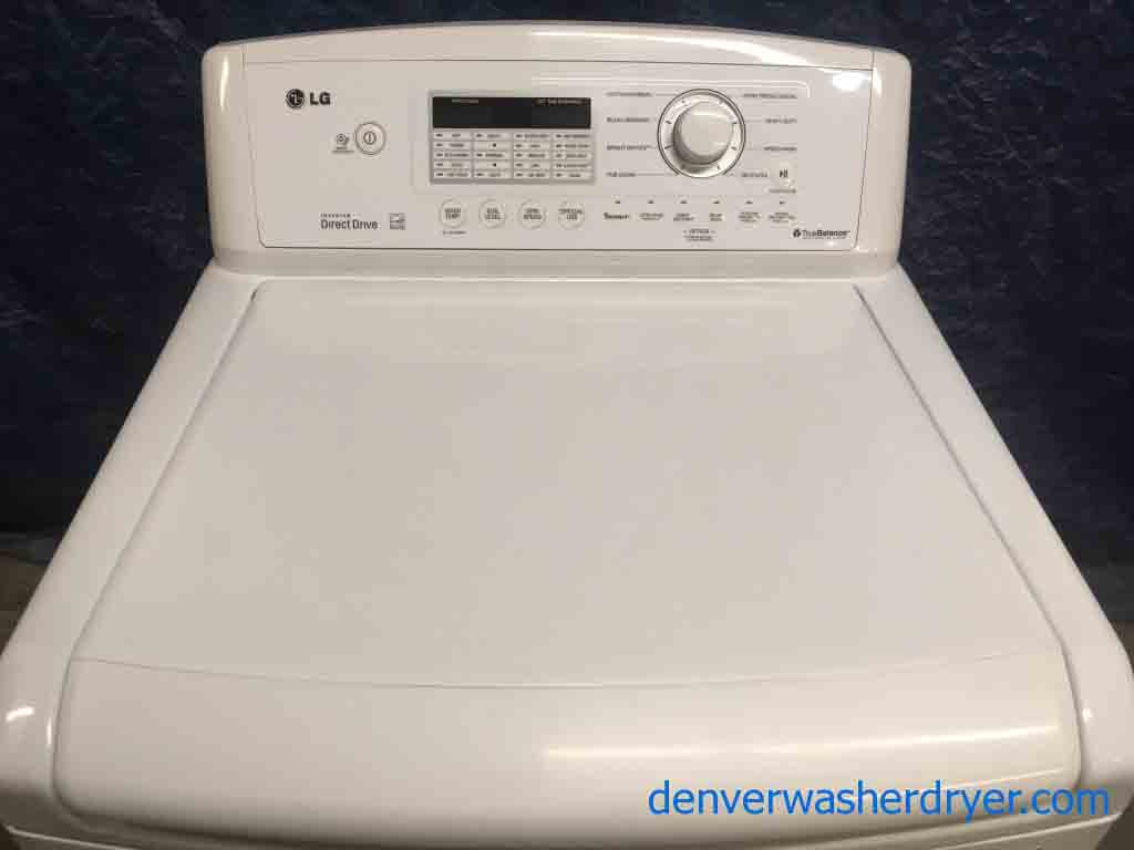 Newer LG Top-Load Washing Machine, Direct-Drive, 1-Year Warranty