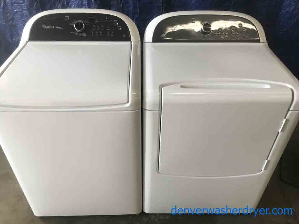 Whirlpool Cabrio Platinum Washer & Gas Dryer Set,  w/HE Sensor Drying, 1-Year Warranty