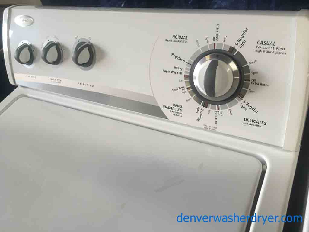 Whirlpool Washer & Electric Dryer Set, 1-Year Warranty