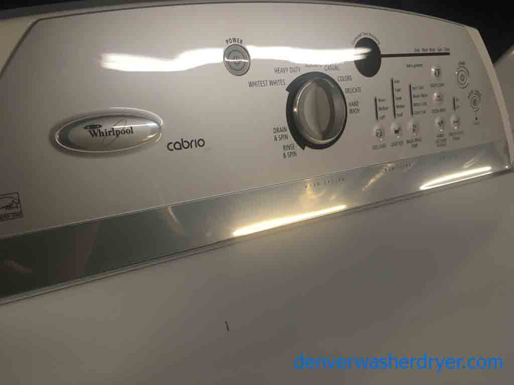 Whirlpool Direct Drive Cabrio Agitator Washer & Electric Dryer Set, 1-Year Warranty