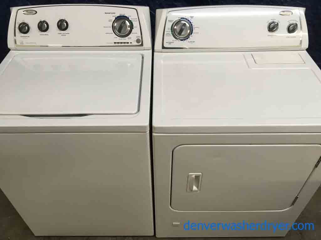 Whirlpool Washer, GAS Dryer Set, Modern, Energy Star, 2-Year Warranty