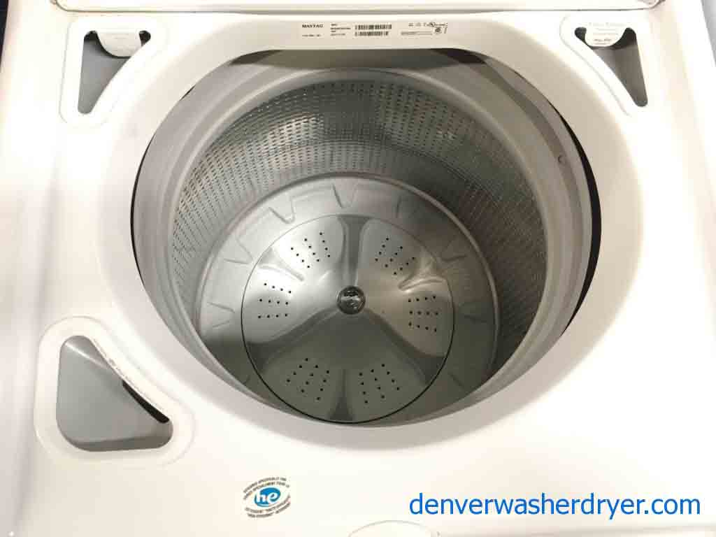 Mighty Maytag Bravos XL Washer with Matching Electric Steam Dryer! Direct-Drive, 1-Year Warranty!