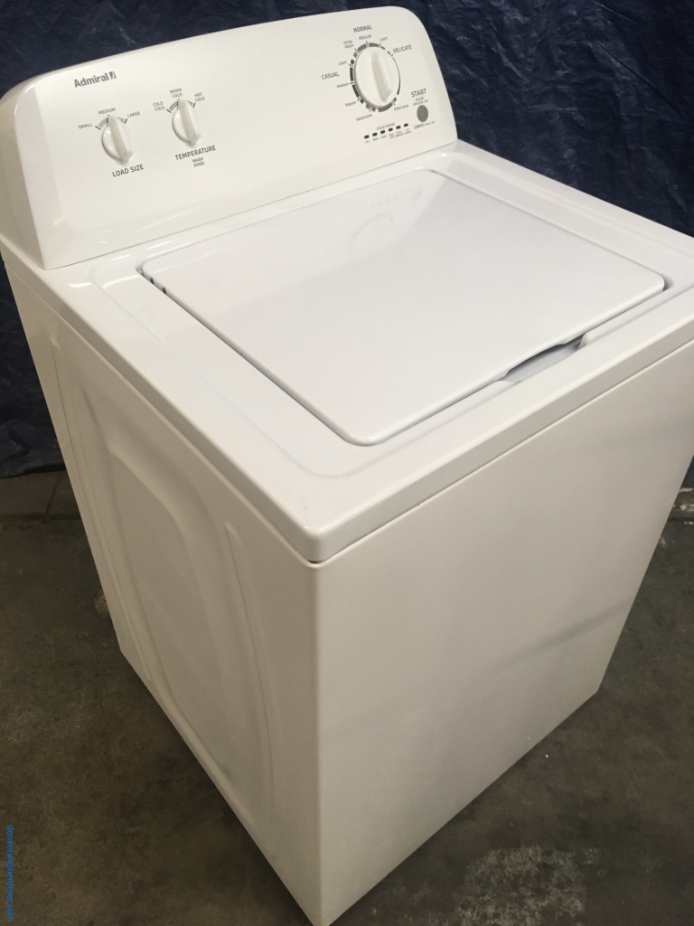 Full-Sized Admiral Washing Machine, Agitator, Clean and Good Working, 1-Year Warranty