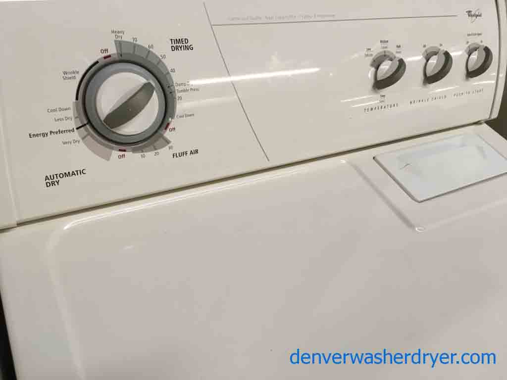 Whirlpool Washer & Dryer Set, Almond Colored, 1-Year Warranty