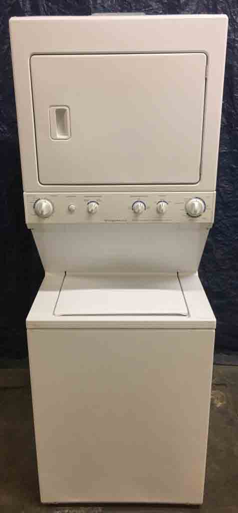 27″ Frigidaire Stacked Washer and Dryer, Full-Sized, 1-Year Warranty