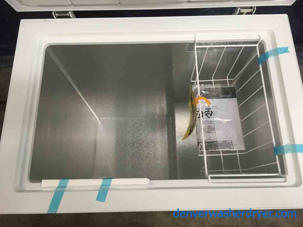 Large Images for New (5 Cu. Ft.) White, Insignia Chest Freezer, 1Year