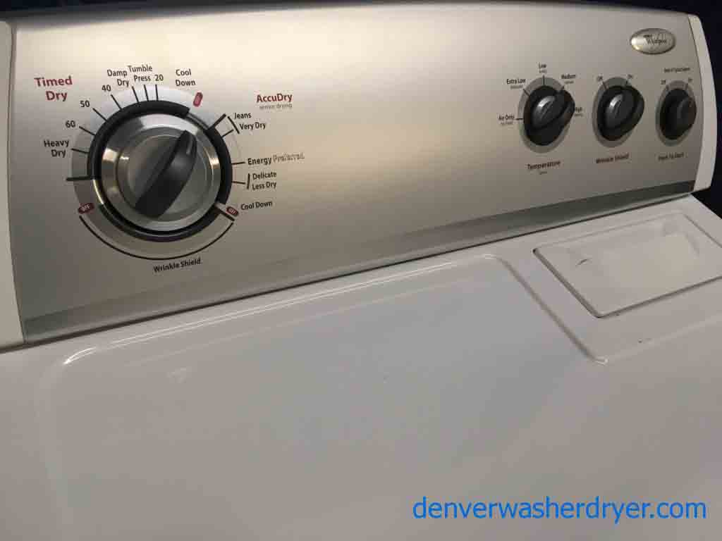 Energy Star Direct-Drive Whirlpool Washing Machine With Matching Electric Dryer, 1-Year Warranty