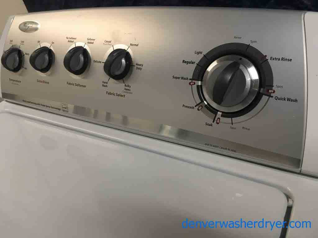 Energy Star Direct-Drive Whirlpool Washing Machine With Matching Electric Dryer, 1-Year Warranty