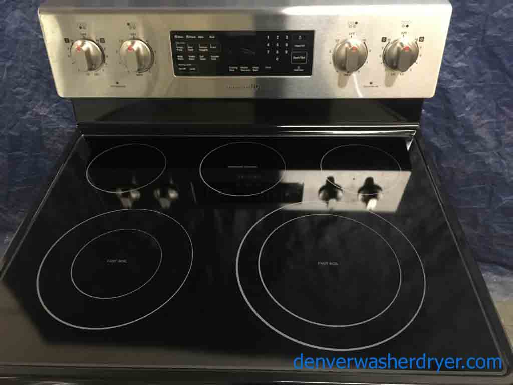 Stylish Stainless Samsung Glass-top Oven with 1 Year Warranty