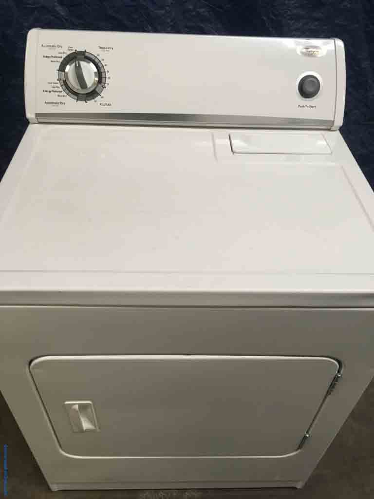 Wonderful Whirlpool “Flat-Back” Dryer, Electric, Super Capacity, Quality Refurbished, 1-Year Warranty