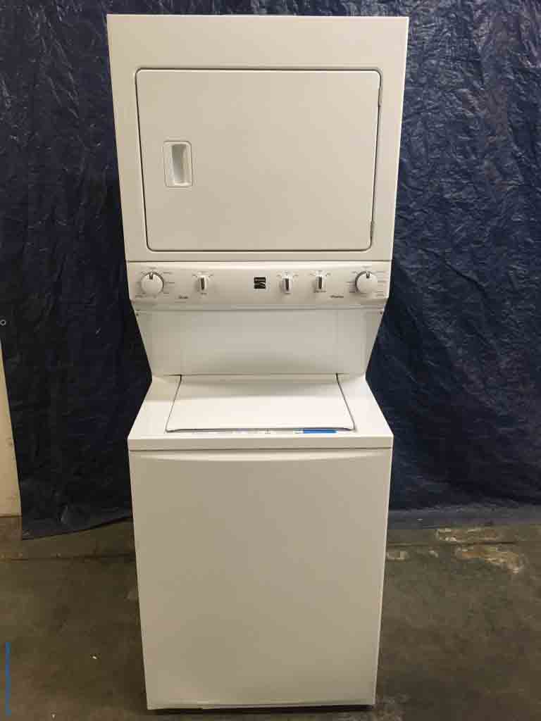 New Kenmore 27″ Stacked Washer & Dryer Combo, 1-Year Warranty