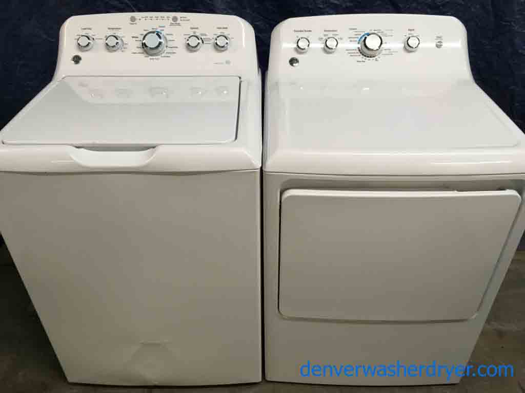 Large Images for GE TopLoad Washer (New), and *GAS* Dryer Set, 1Year