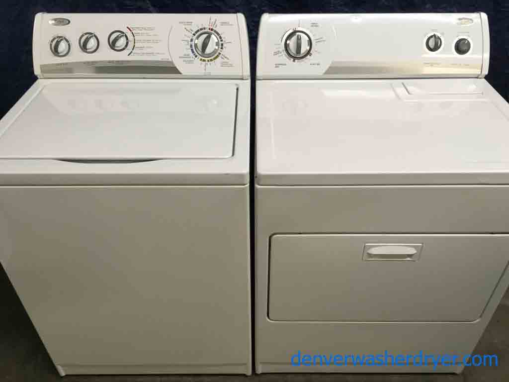 Whirlpool w/ Direct Drive, Washer & Dryer Set, 1-Year Warranty
