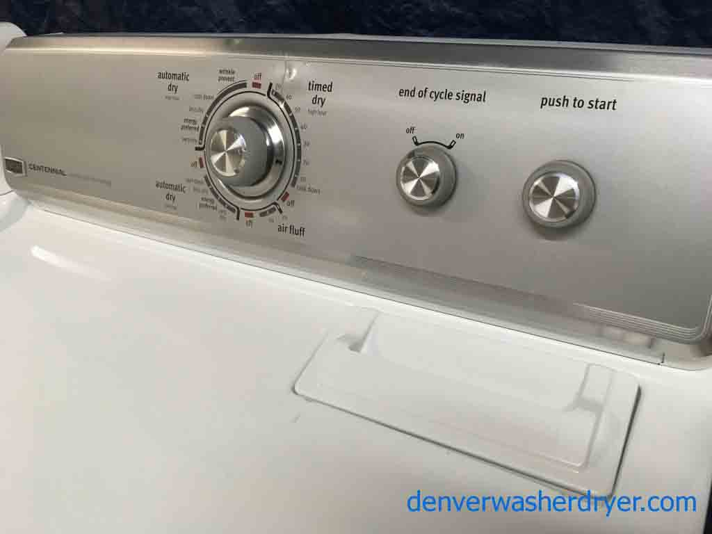 Maytag Centennial Commercial Technology Full-Sized Top-Load Washer & Electric Dryer 220v Set, 1-Year Warranty