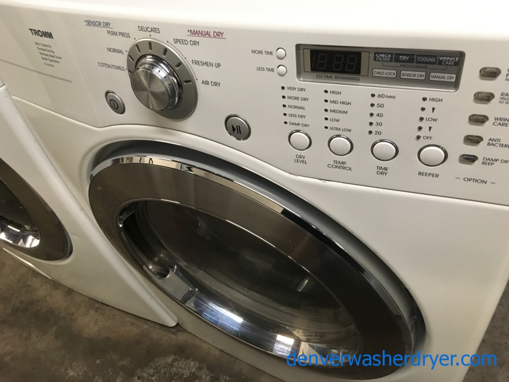 Large Images for LG Tromm FrontLoad Washer & Gas Dryer Set, (Stackable