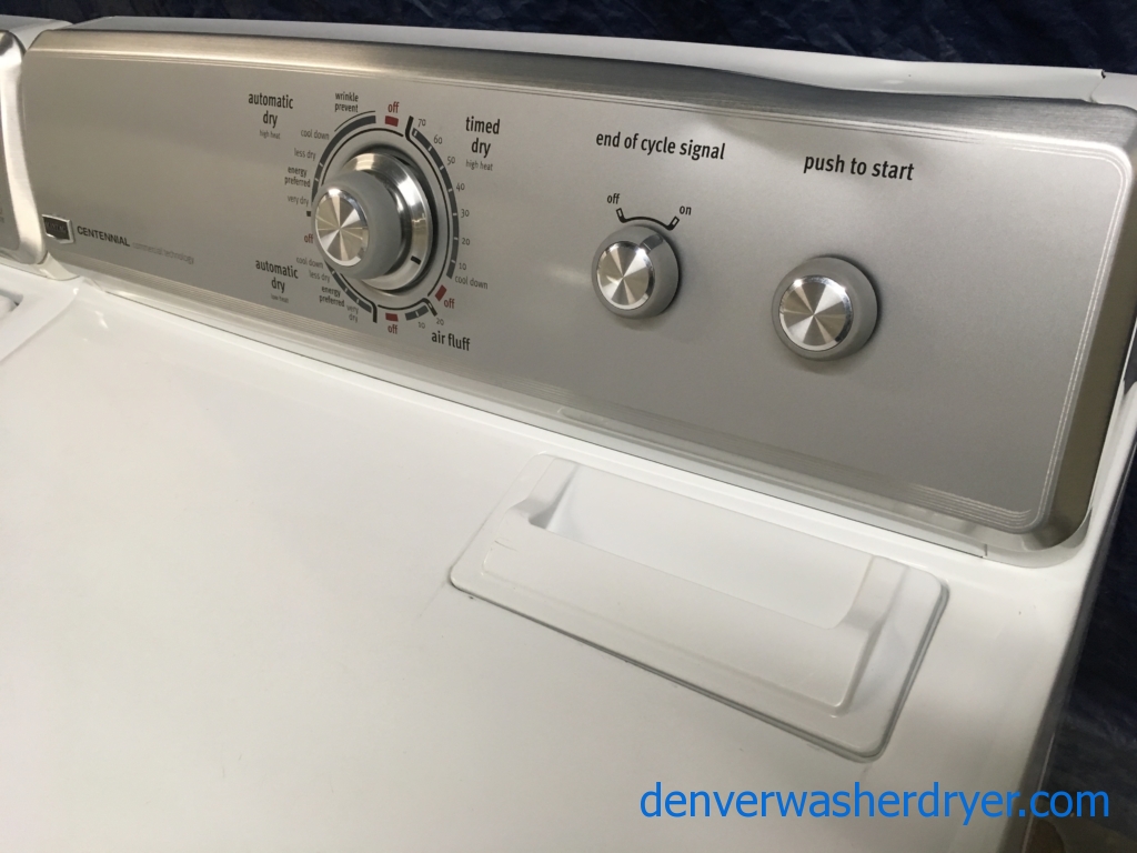 Maytag Energy-Star, Direct-Drive, and HE Washer & Gas Dryer Set, 1-Year Warranty