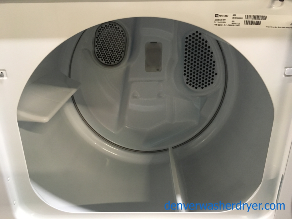 Energy Star Maytag Centennial w/HE Washer & Electric Dryer Set, 1-Year Warranty