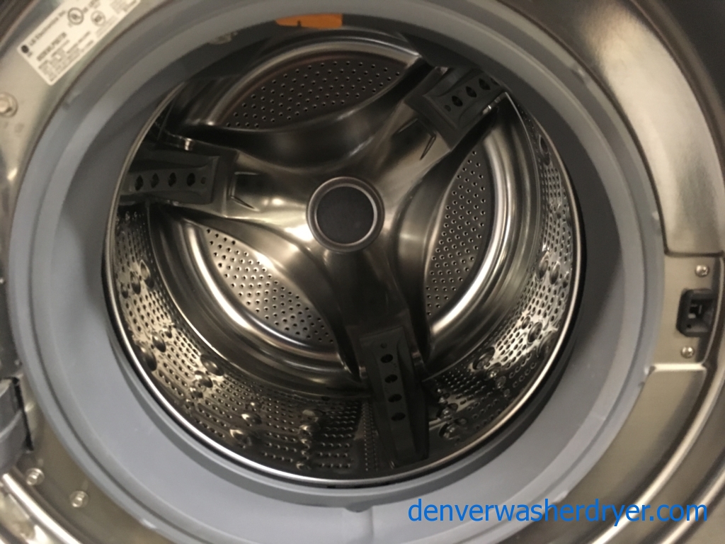 LG Front-Load Direct-Drive Washer & Electric Dryer Set,  1-Year Warranty!