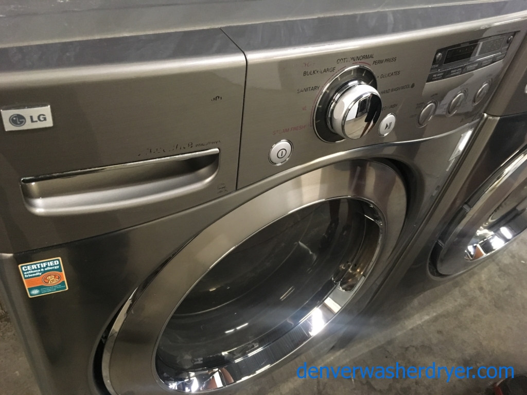 LG Front-Load Direct-Drive Washer & Electric Dryer Set,  1-Year Warranty!
