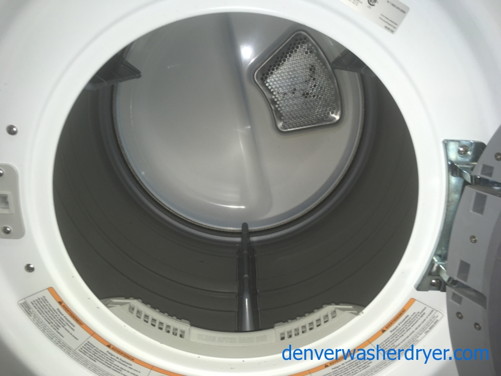 Stackable LG Front-Load w/Direct-Drive Washer, and Electric Dryer, 1-Year Warranty