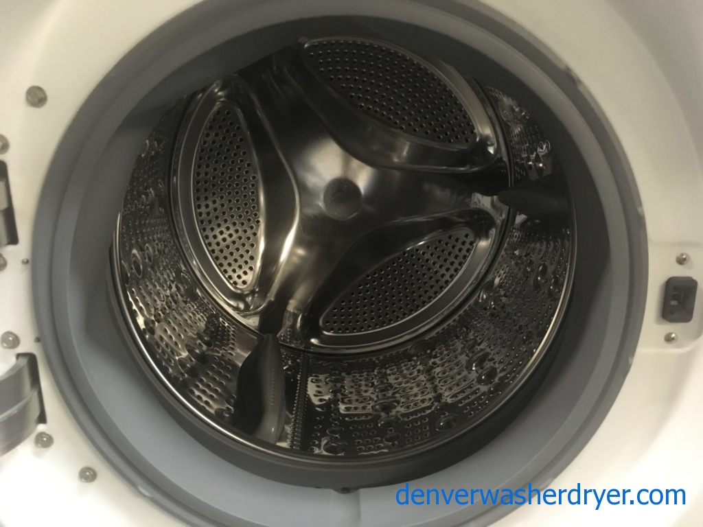 Stackable LG Front-Load w/Direct-Drive Washer, and Electric Dryer, 1-Year Warranty