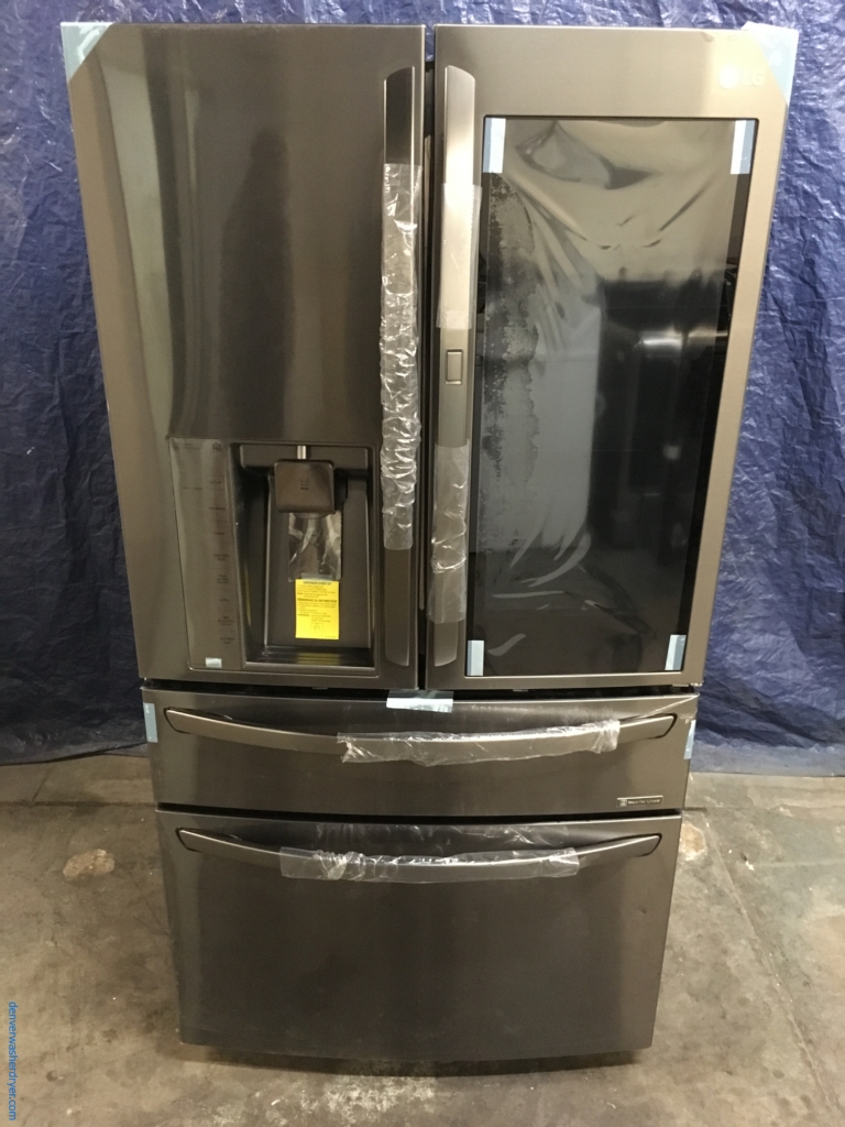 NEW Stainless LG 36″ 4-Door w/ French Door Refrigerator, (30 Cu. Ft.), 1-Year Warranty