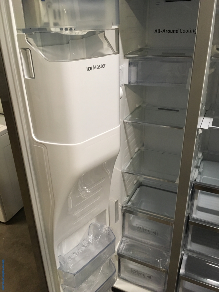 NEW Samsung 36″ Stainless Counter-Depth Side-by-Side Refrigerator, (22 Cu. Ft.),  1-Year Warranty