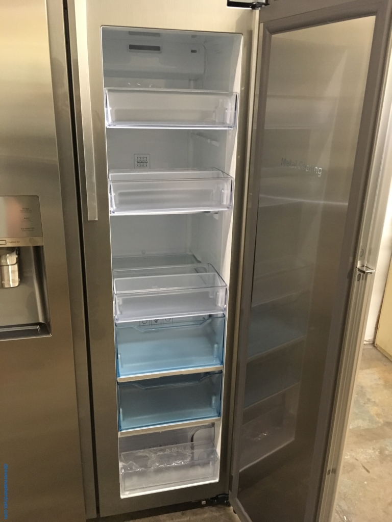 NEW Samsung 36″ Stainless Counter-Depth Side-by-Side Refrigerator, (22 Cu. Ft.),  1-Year Warranty