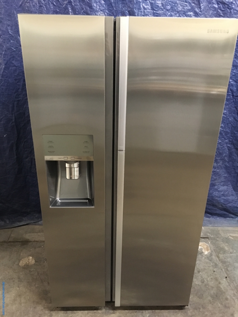 NEW Samsung 36″ Stainless Counter-Depth Side-by-Side Refrigerator, (22 Cu. Ft.),  1-Year Warranty