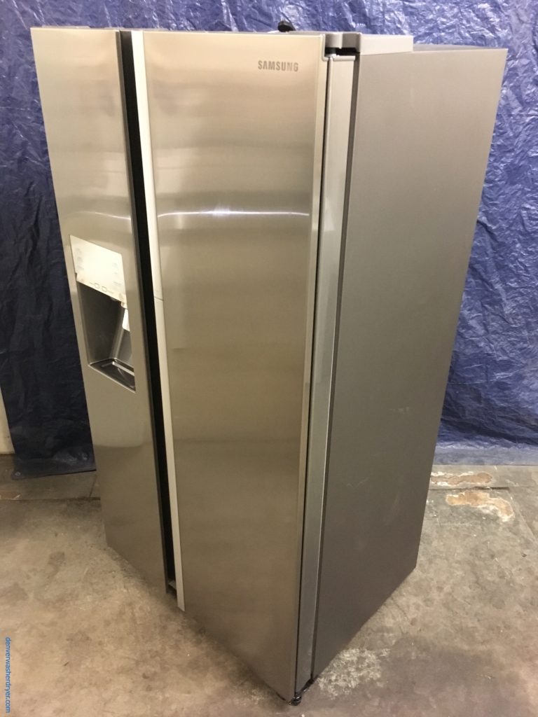 NEW Samsung 36″ Stainless Counter-Depth Side-by-Side Refrigerator, (22 Cu. Ft.),  1-Year Warranty