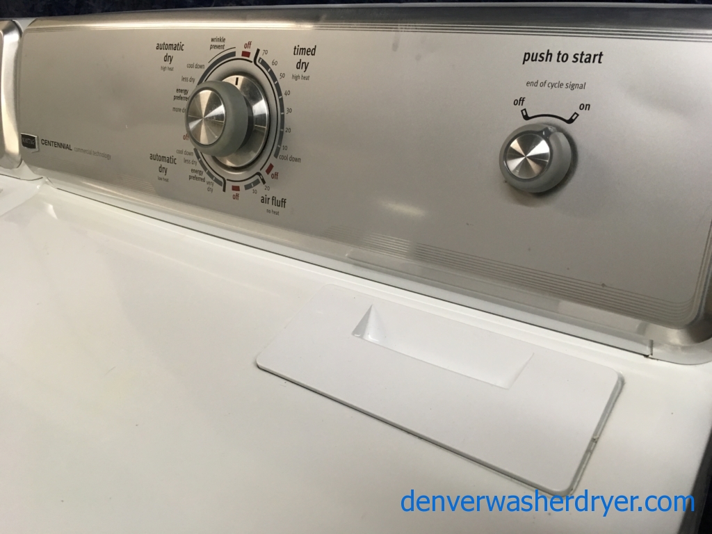 HE Maytag Centennial Washer & Dryer Set, 1-Year Warranty