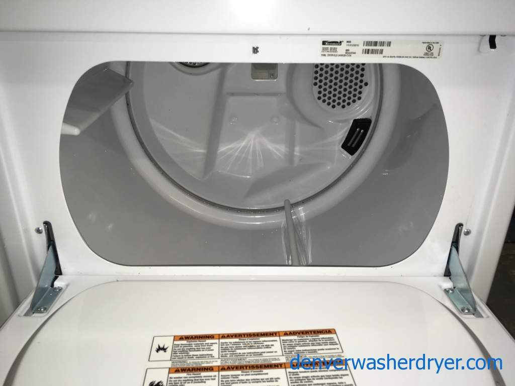 Kenmore HE Washer & Dryer Set, 1-Year Warranty