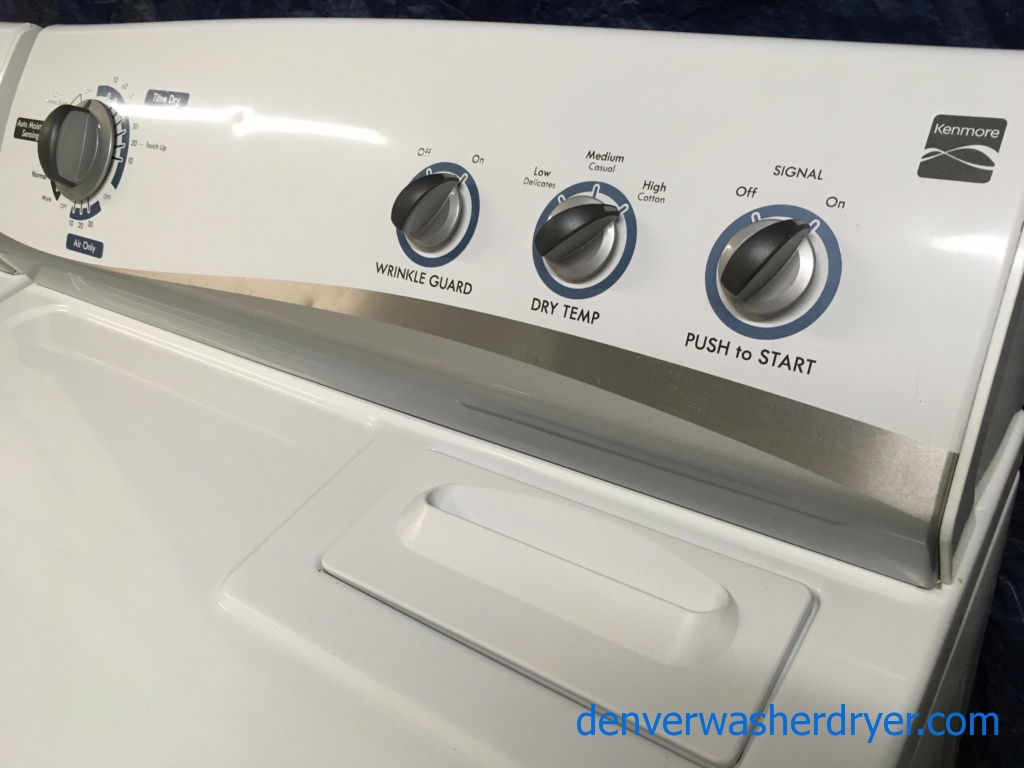 Kenmore HE Washer & Dryer Set, 1-Year Warranty