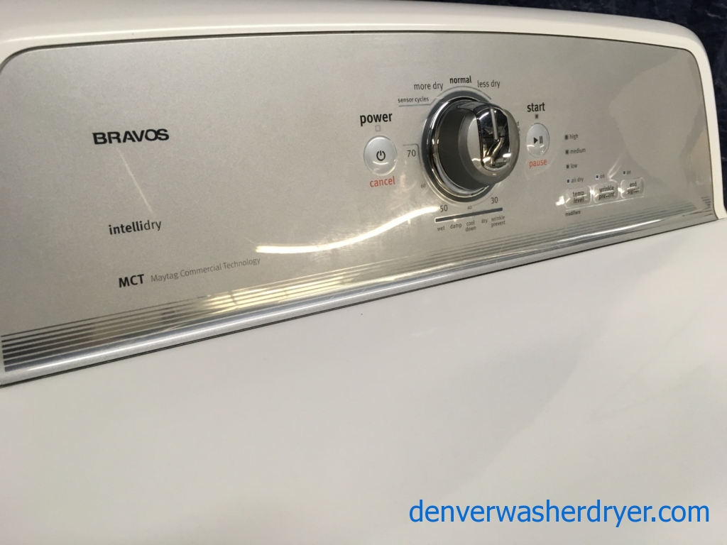 Maytag Bravos X Series Washer & Dryer Set, 1-Year Warranty