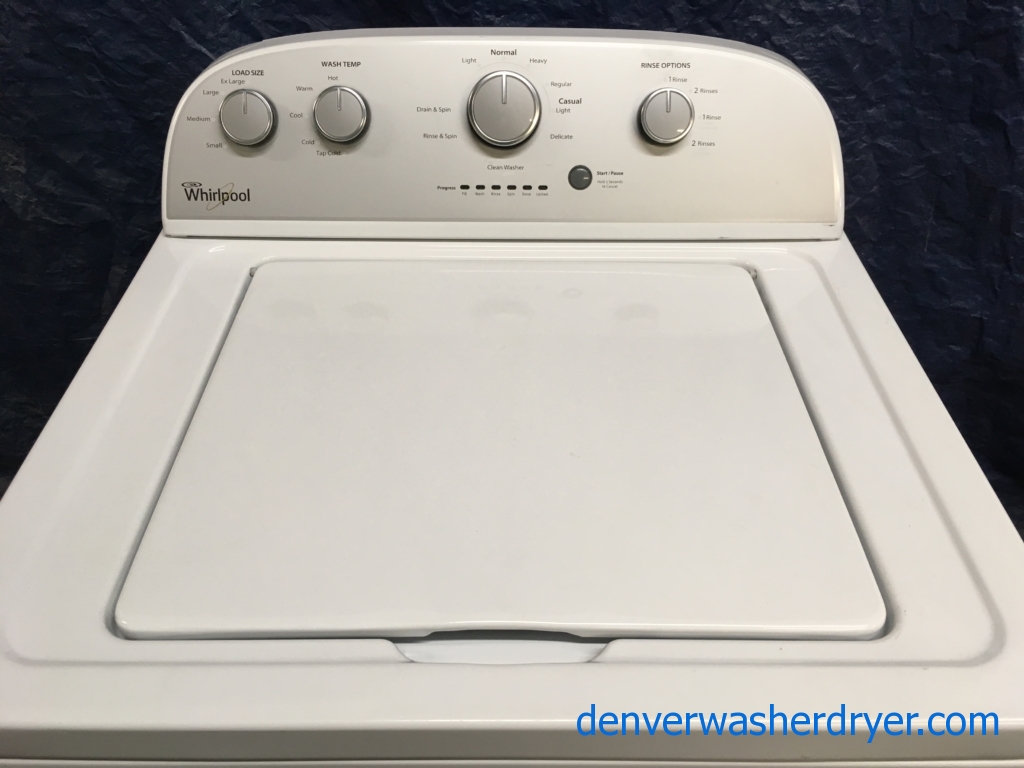 Large Images for *Used* SuperCapacity Whirlpool TopLoad Washer & Electric Dryer Set, 1Year