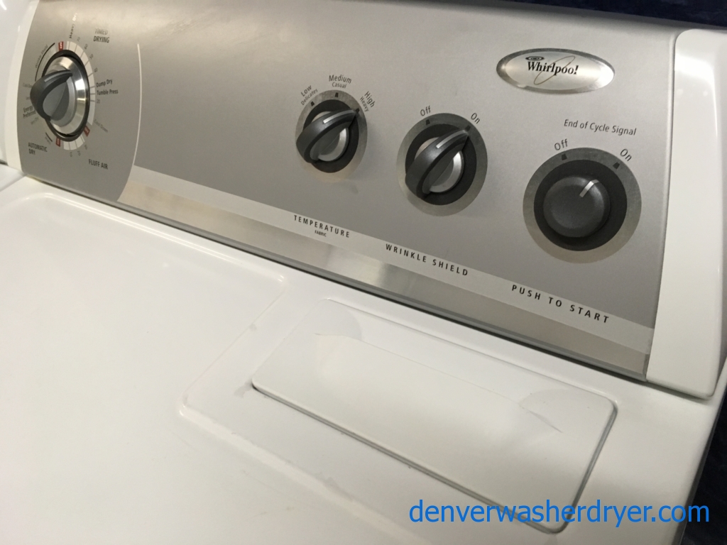 Heavy-Duty Whirlpool Direct Drive Washer & Electric Dryer, Quality Refurbished, 1-Year Warranty