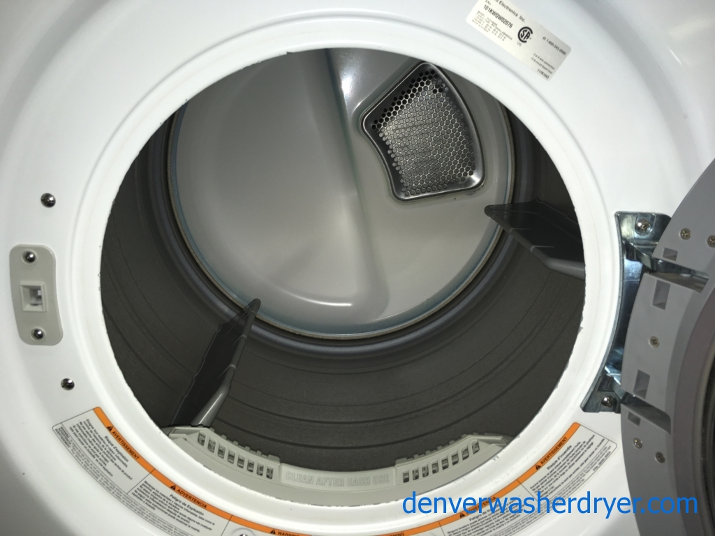 LG Stackable energy Star Front-Load Direct-Drive Washer & Electric Dryer Set, 1-Year Warranty