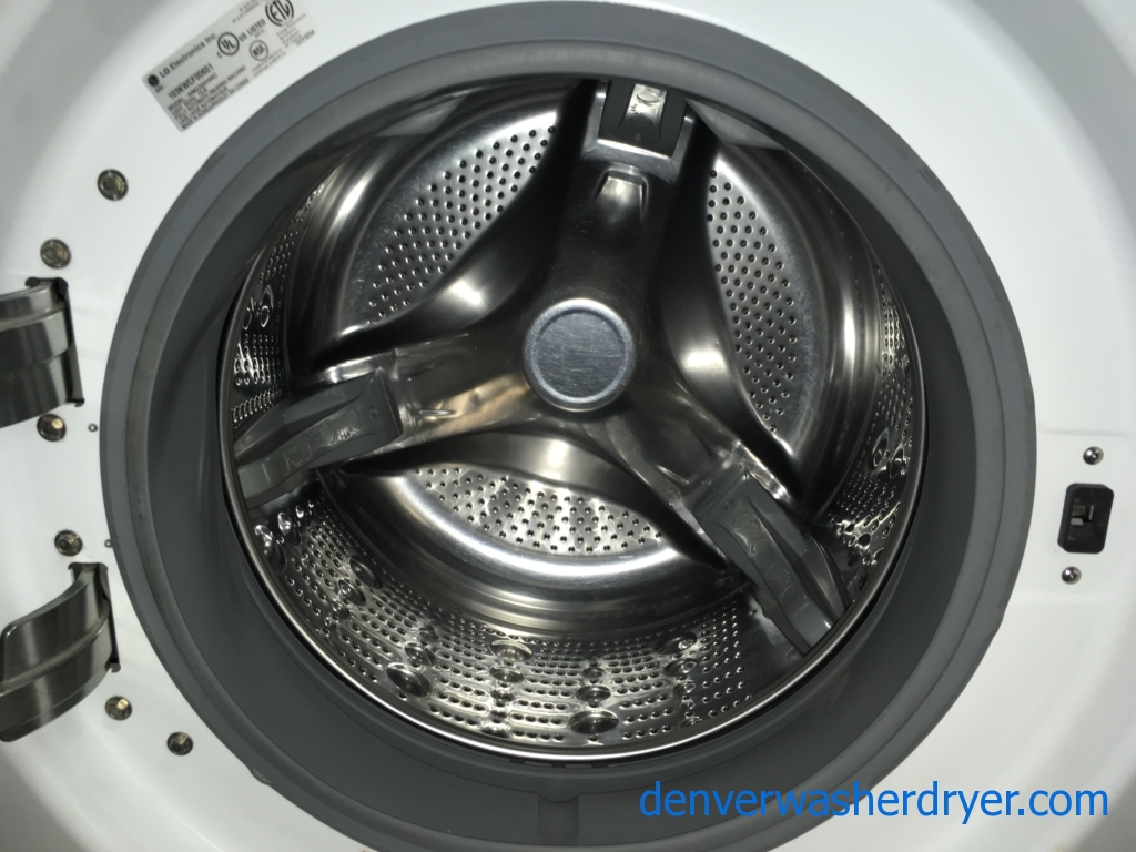 LG Stackable energy Star Front-Load Direct-Drive Washer & Electric Dryer Set, 1-Year Warranty